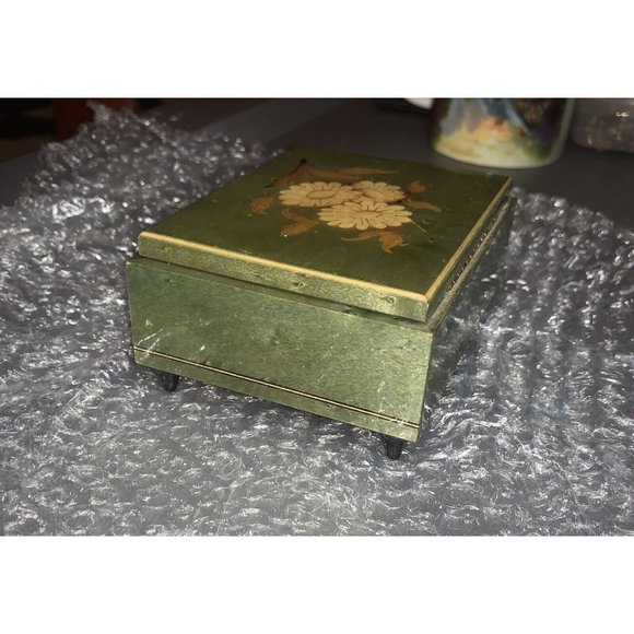 Vintage Sorrento Reuge Swiss Handcrafted 18 Note Wind-Up Trinket Music Box RARE - Picture 5 of 8